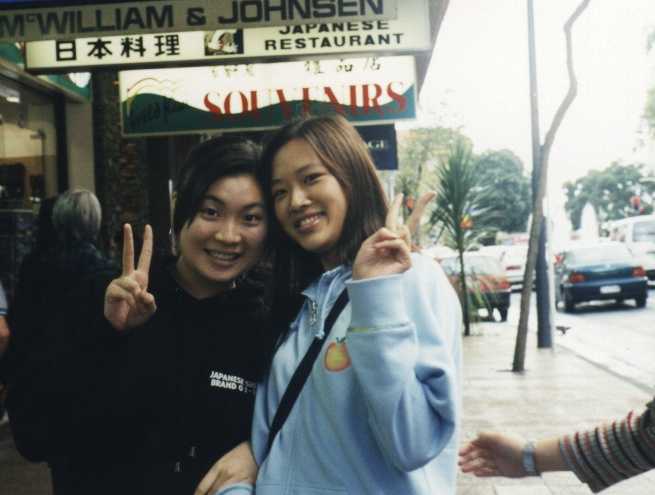 Two Women and an arm...