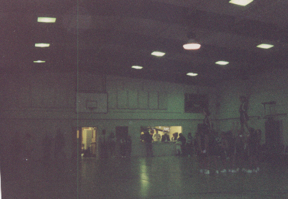 the cheerleaders dance..