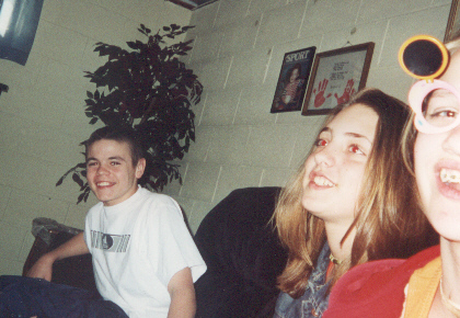 hugh caitlin and brit @ mikes party..