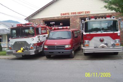 Our Two Engines and Rescue Van