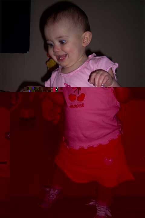 Look at my cute skirt!