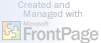 [created & managed w/ microsoft frontpage]