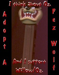 I adopted a Pezwolf at Willow and Oz's Groupies