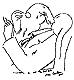 Jean Cocteau's drawing of Satie