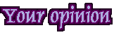 Your Opinion