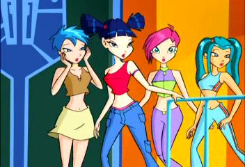 Tecna's feeling left out, being the only girl without blue hair.