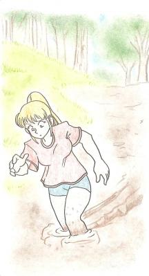 Christy stuck in the mud