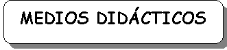 Rect�ngulo redondeado: MEDIOS DID�CTICOS
