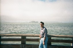 That's Alcatraz Island in the Background