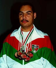 Shihan Nico as Kumite competitor in Mexico