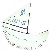 Segelb&aring;t/namnskyllt fr&aring;n neo.