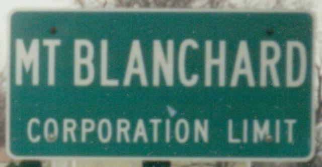 sign of mount blanchard