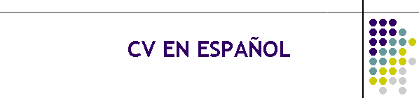 CV EN ESPA�OL