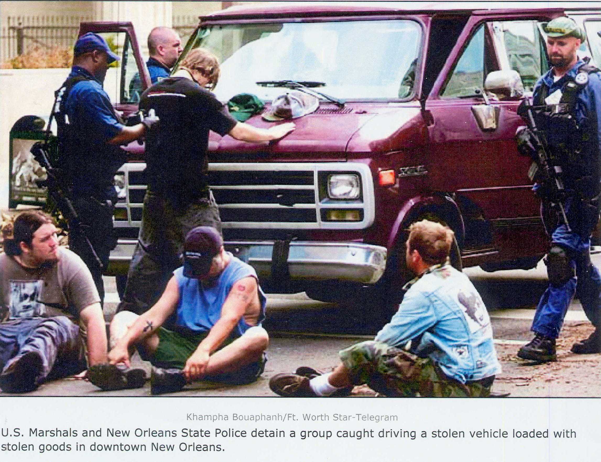 New Orleans Police Officer Arrest Young White Suburban Males