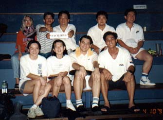 Facilities badminton team 1998