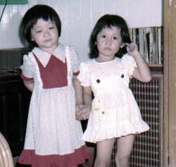 Me and little friend at 6 years old