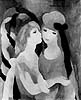 Le Baiser by Marie Laurencin