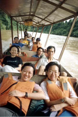 Boat ride back to mainland