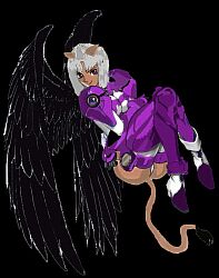 Mmm... winged catgirl...