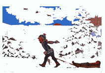 Three Children on Ice