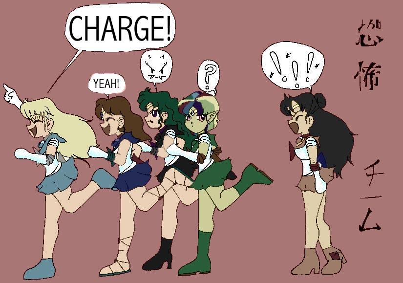 CHARGEEE!!! heehee. The Terror Team by Neko (Cal/Zaniel, Arasca/Nereus, Faye/Anoth, Selena/Elysia and Raiya/Caliban ^^)