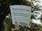 Restricted area ~ A signage is hiding at one corner where we observed a shuttle came down with loud 'pooop' ..'poop' 