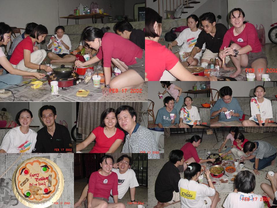 A steamboat gathering with MBA coursemates at PC's house .......& an early birthday surprise from my beloved coursemates....