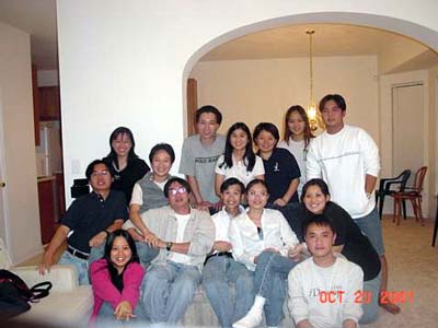 Gathering at Terrance's House when I & CC just got back from Washington,,,,Oct 20 - North Carolina