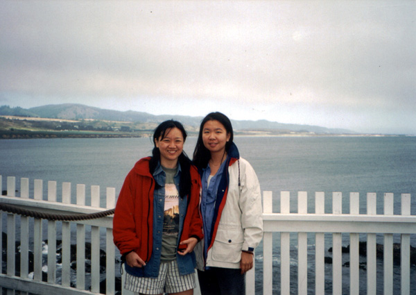 Driving along the Hwy 1 coastal way from Santa Cruz & having a good view on the Pacific Ocean.