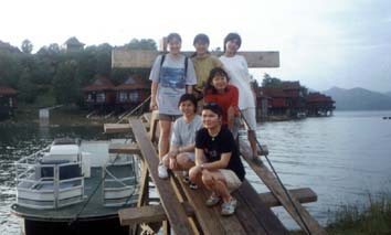 At last, we reached the other side of the lake...