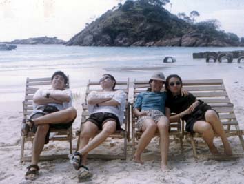 An afternoon nap at Redang golden beach.....