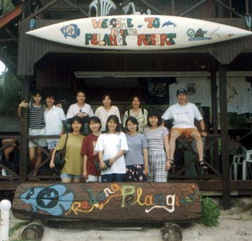 In front of Pelangi Resort before saying goodbye to this Island....