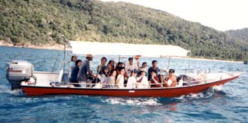 On our way to marine park for snorkelling....