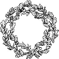 oak and laurel? leaf wreath