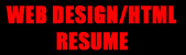 Web Design Resume