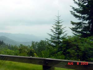 Mountain view along Blue Ridge Parkway