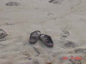 At the beach of 1st Flight Inn