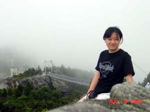 Scary hike to the top