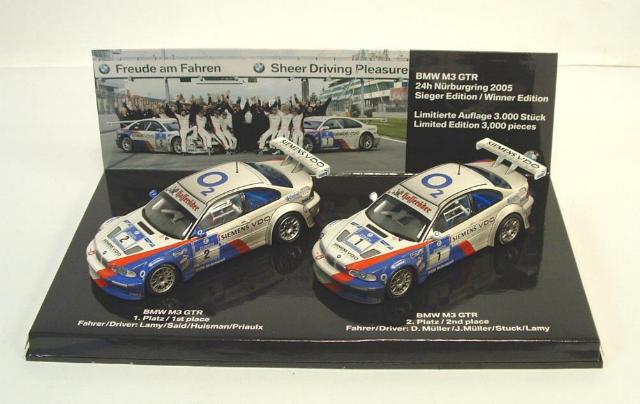 BMW M3 GTR 2005 Nurburgring Winners Set Ltd 3000 Pcs