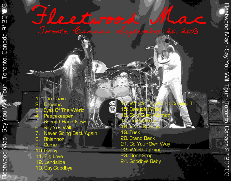 strand velfærd slack Fleetwood Mac Live 2003-2004
