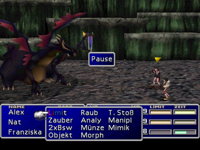 Ob sich Cloud da wohl nicht �bernimmt?? (Diesem Drachen w�rde ich nicht auf der Nase herumtanzen)