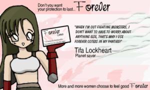 Tifa macht nun auch Binden-Werbung !!