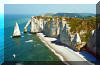 Etretat cliffs in Normandie...this is why D-Day had to take place on a well-deffended beach.