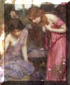 John William Waterhouse 1849 - 1917, Nymphs Finding the Head of Orpheus (study).jpg (64449 bytes)