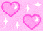 pink heart sparkle