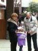 My daughter Vicky with her Grandmother and Grandfather shopping.