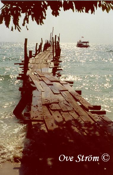 Ett lappt�cke till brygga p� Koh Samet. Foto: Ove Str�m