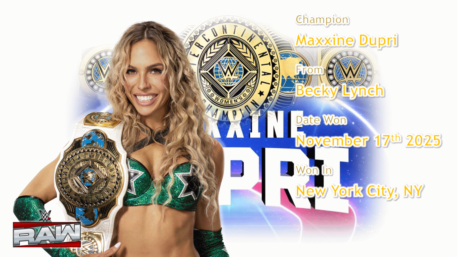 Maxxine Dupri (Women's Intercontinental Champion)