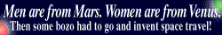 Men are from Mars