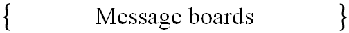 Message boards